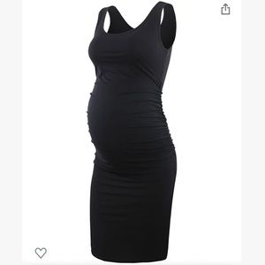 Black Sleeveless Maternity Dress